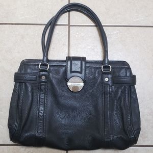 Michael Kors Black Pebbled Leather Handbag Purse